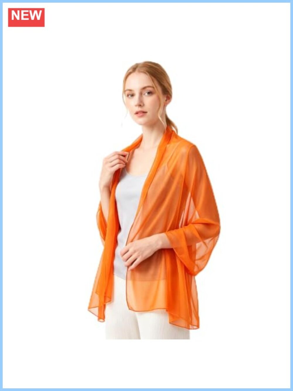 Chiffon Shawl Wrap Sheer Evening Dress Scarf for Women Wedding Formal